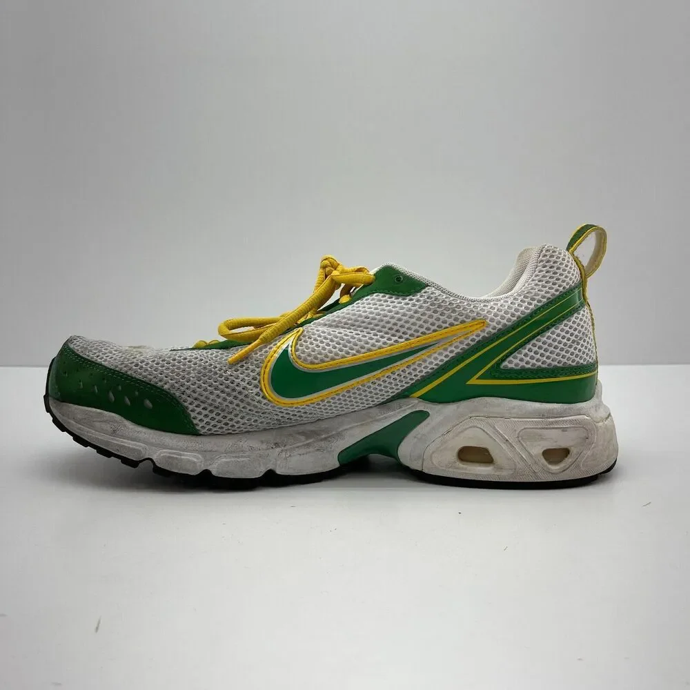 Size 12 - Nike Air Coos 315399-131 Green White Yellow Mens Running Shoes
